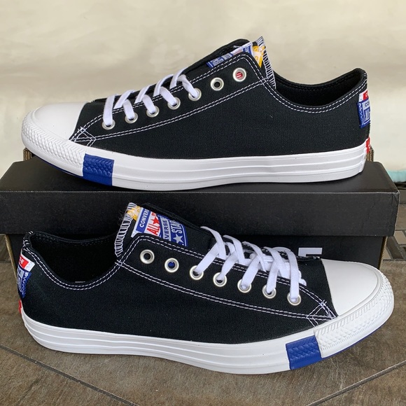 CONVERSE CTAS OX BLACK/RUSH BLACK/RUSH BLUE WMNS - Picture 3 of 14